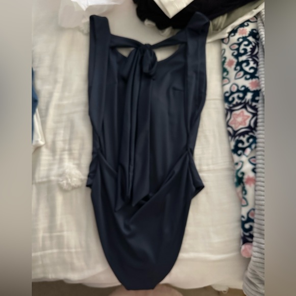 Amazon Blue Backless Bodysuit - Picture 2 of 2